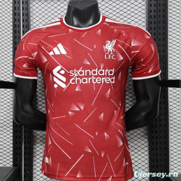 Player Version 26/27 Liverpool Red with Geometric Shatter Pattern Home Special Edition Jersey