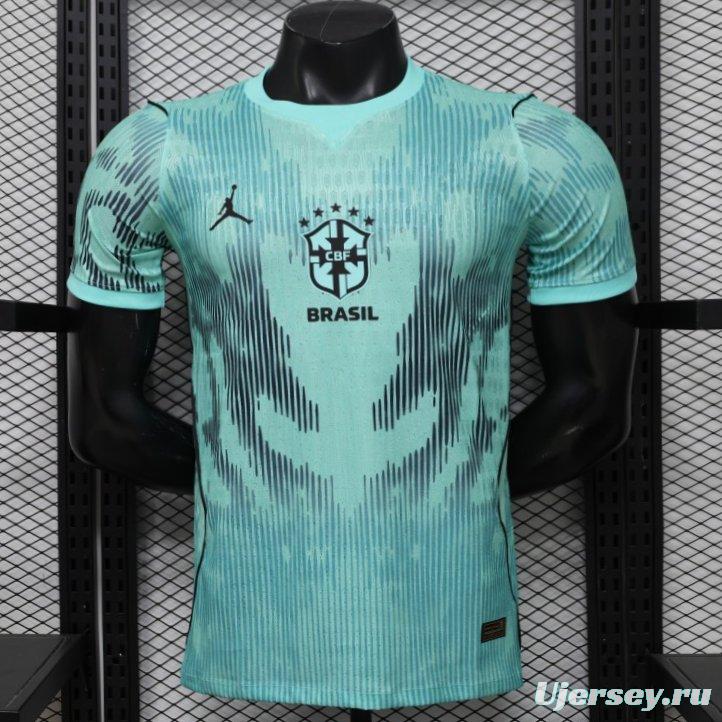 Player Version 26/27 Brazil Mint Green & Black Pattern Special Edition Jersey