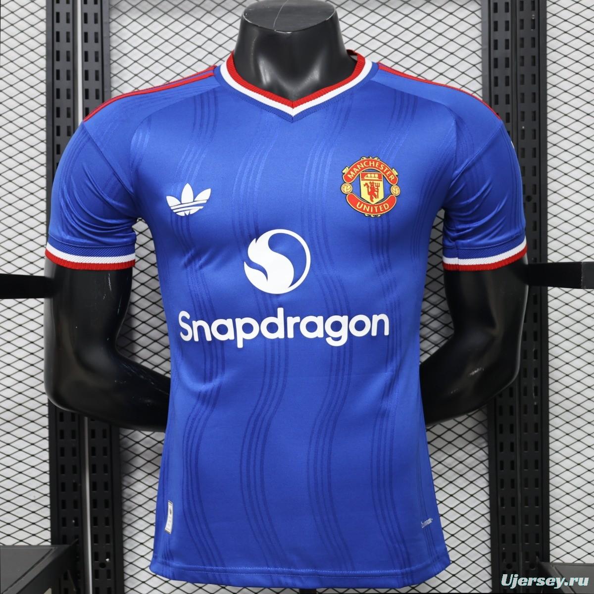 Player Version 26/27 Manchester United Away  Blue  Special Edition Jersey