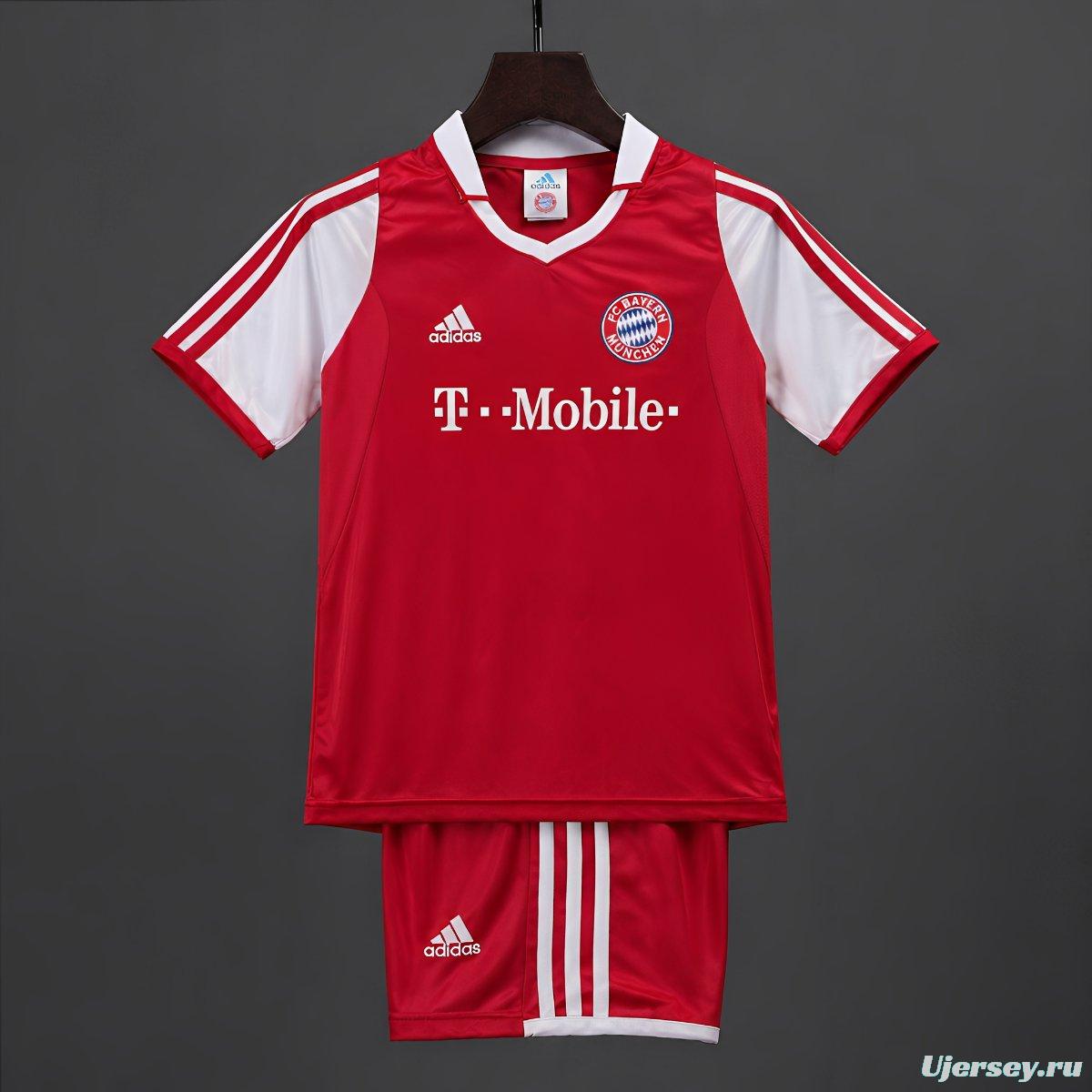 Retro 03/04 Kids Bayern Munich Home Jersey