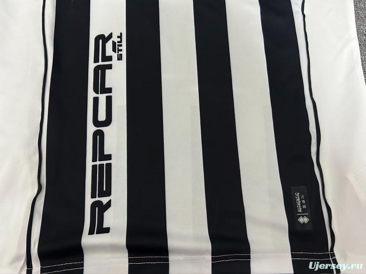 25/26 Errea CD Castellón Vintage Black White Home Jersey