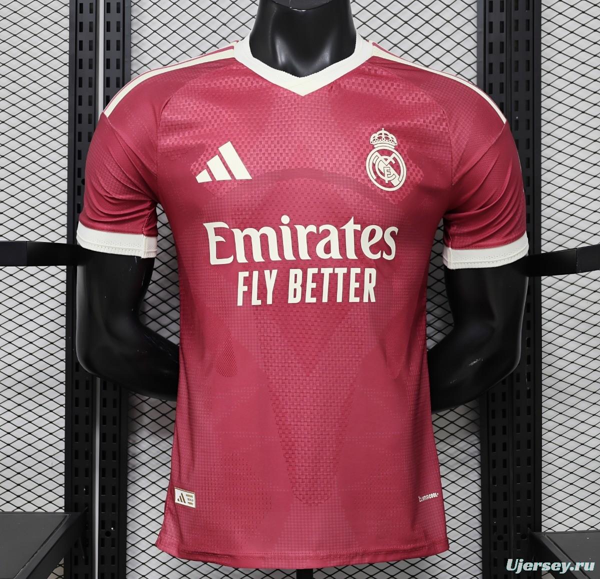 Player Version 26/27 Real Madrid Third Burgundy Red Jersey