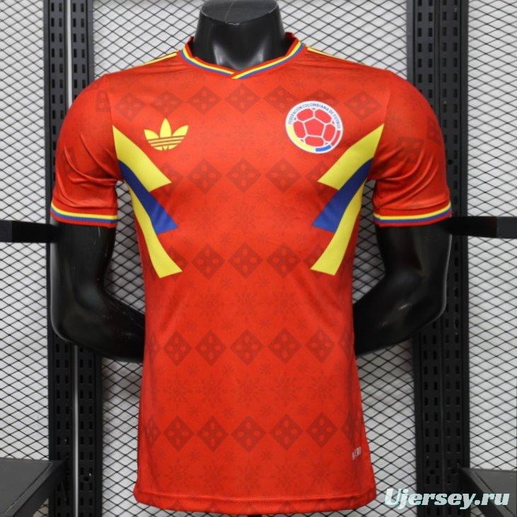 Player Version 2026 Colombia Special Edition  Away Red Jersey