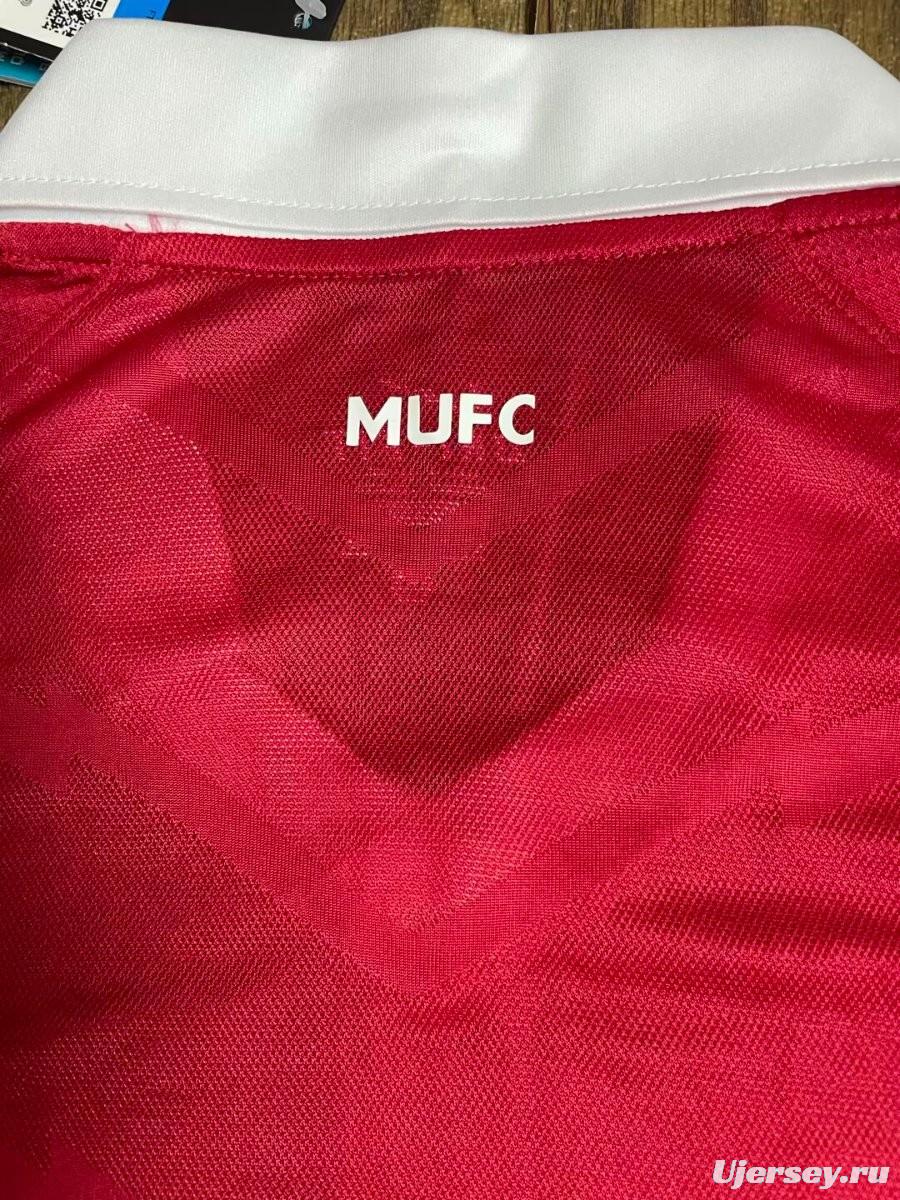 Retro 10/11 Manchester United Home Long Sleeve Jersey