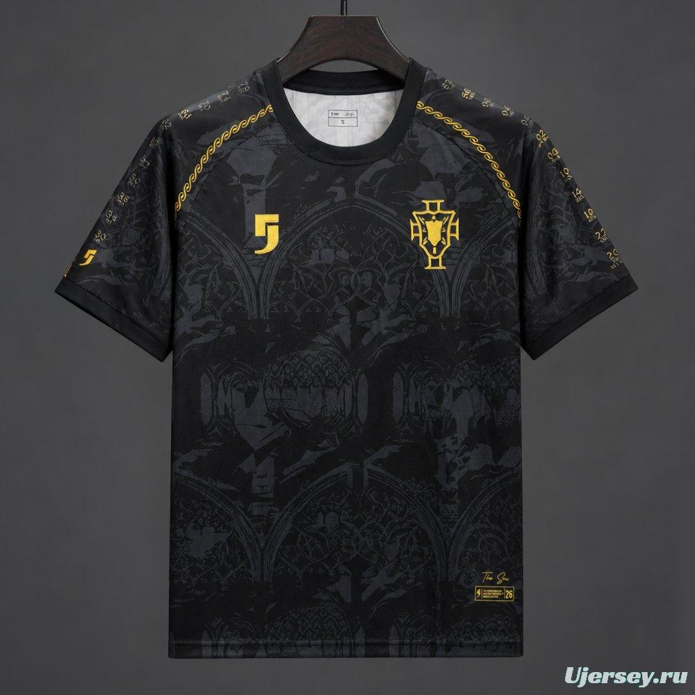 2026 Portugal Comma Football The Siu Heritage Black Jersey World Cup Edition