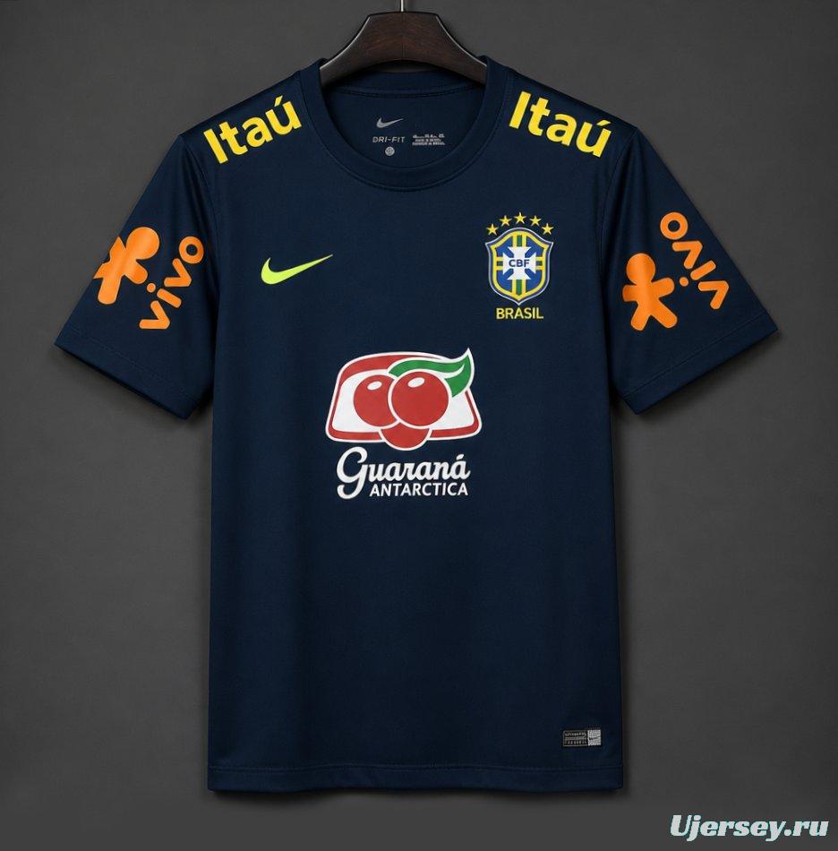Retro 2019 Brazil Training Navy Blue Jersey