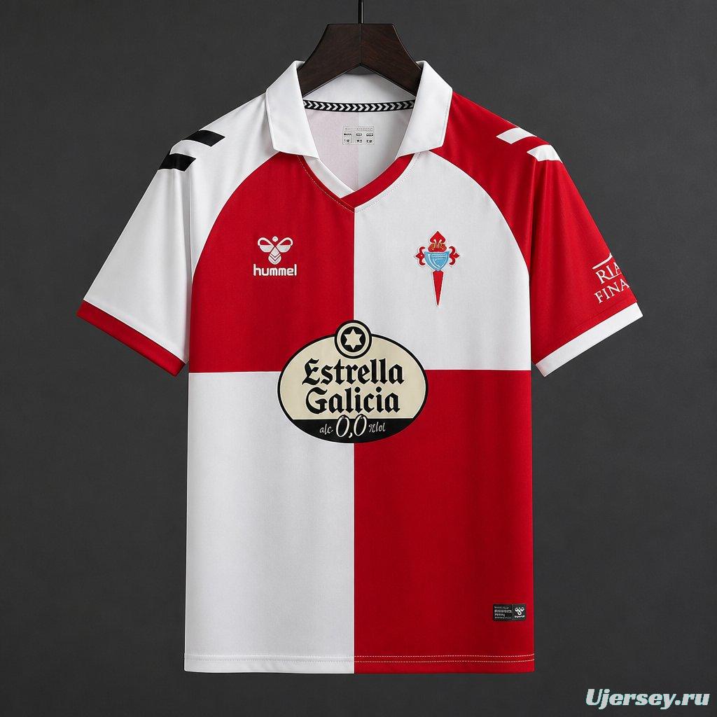 25/26 Celta de Vigo 100th Anniversary Vintage Remake Red/White Jersey