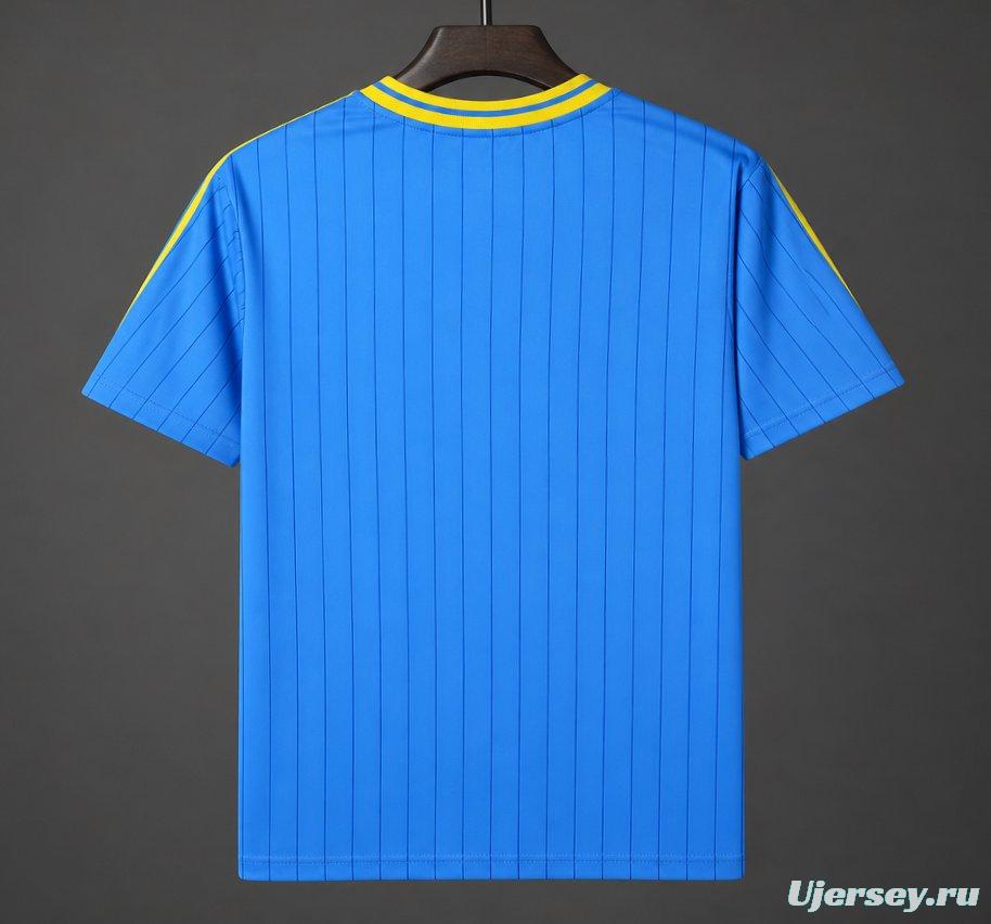 2026 Adidas Originals Colombia Terrace Icons Blue Jersey