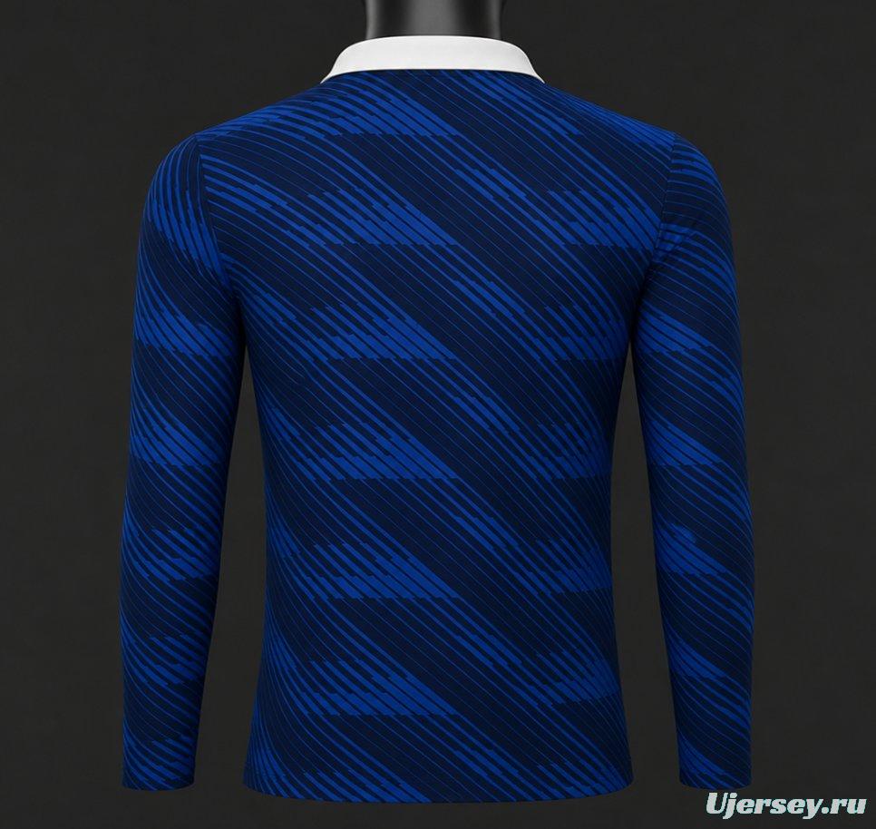 Player Version 2026 France Home Long Sleeve Jersey