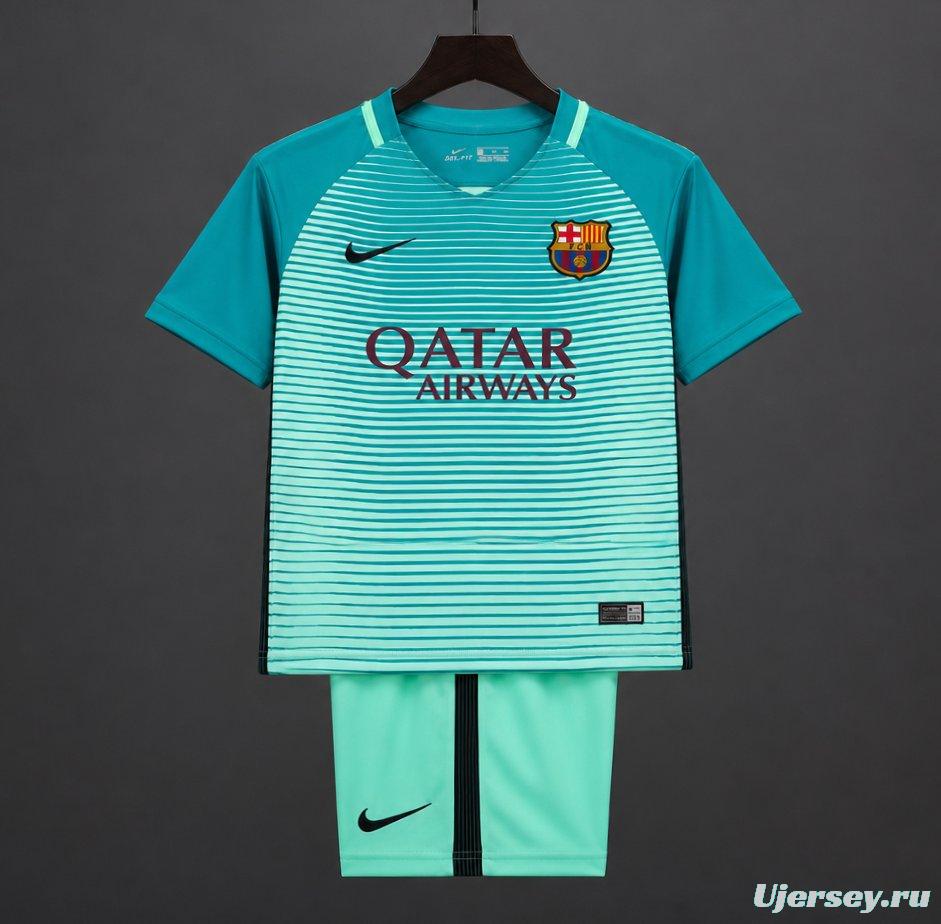 Retro Kids 16/17 Barcelona Third Away Jersey
