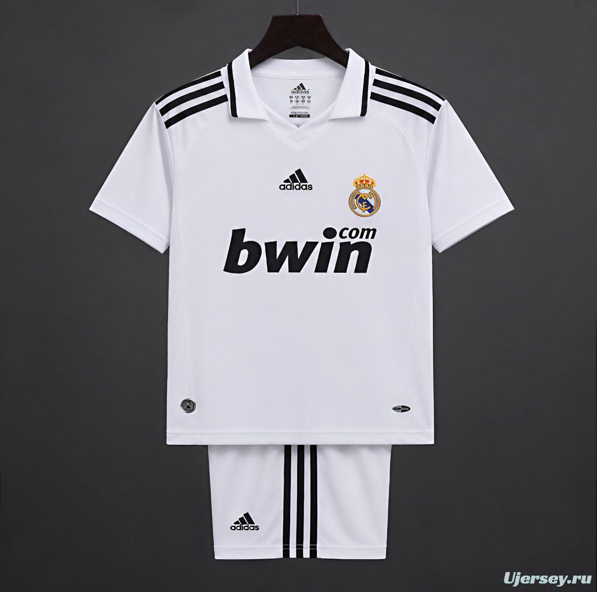 Retro Kids 08/09 Real Madrid Home Jersey