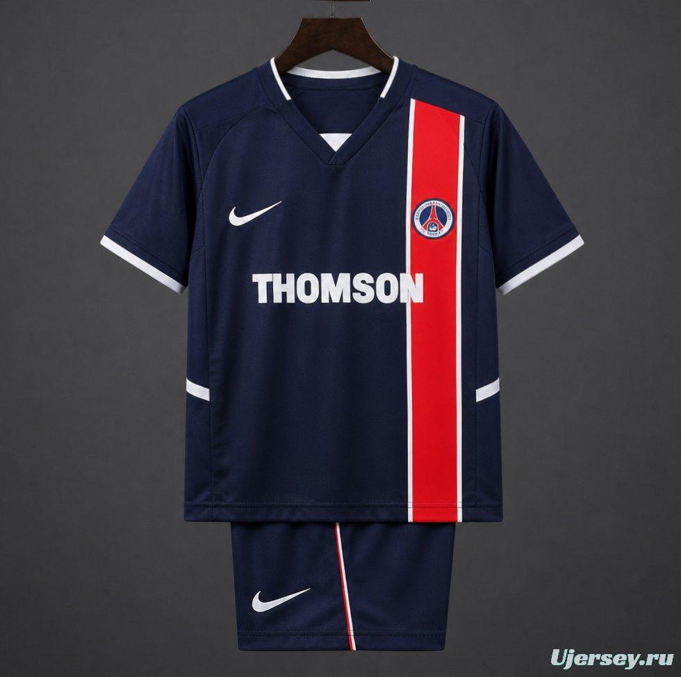 Retro Kids 02/03 PSG/Paris Saint-Germain Home Jersey