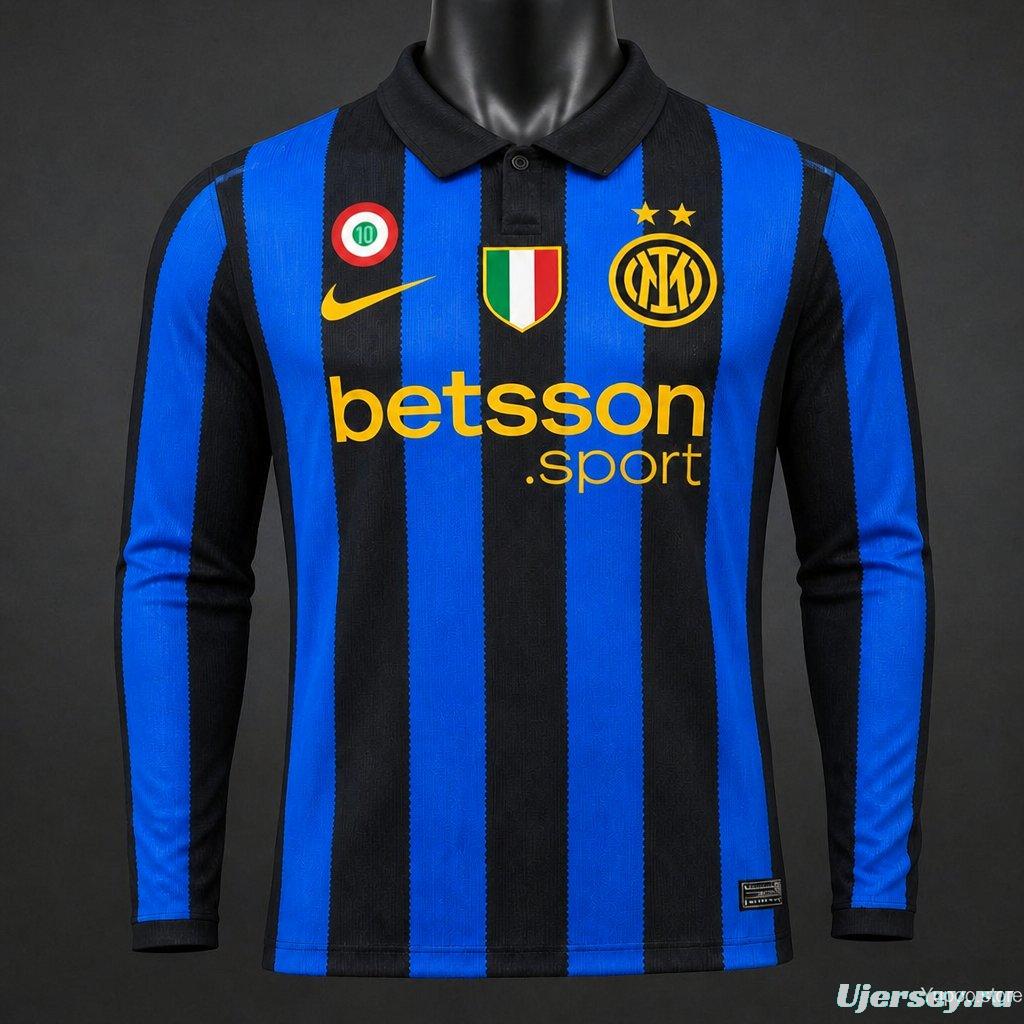 Player Version 26/27 Inter Milan Home Long Sleeve Jersey