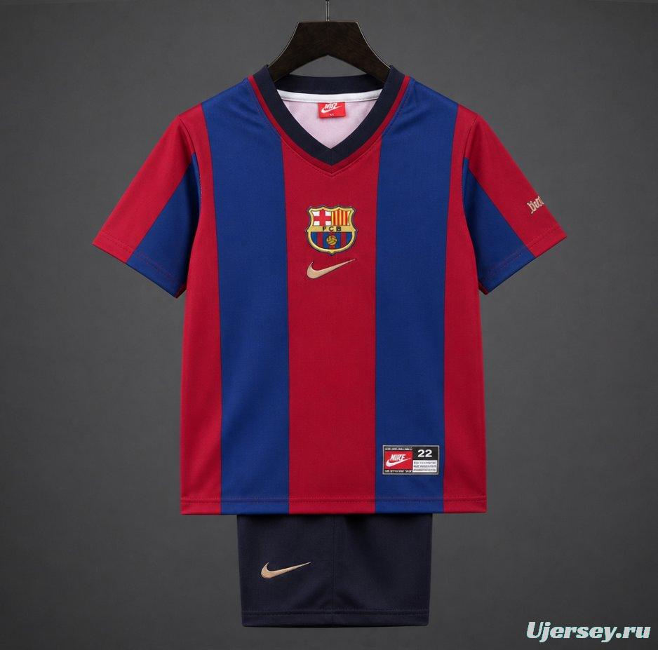 Retro Kids 98/99 Barcelona Home Jersey