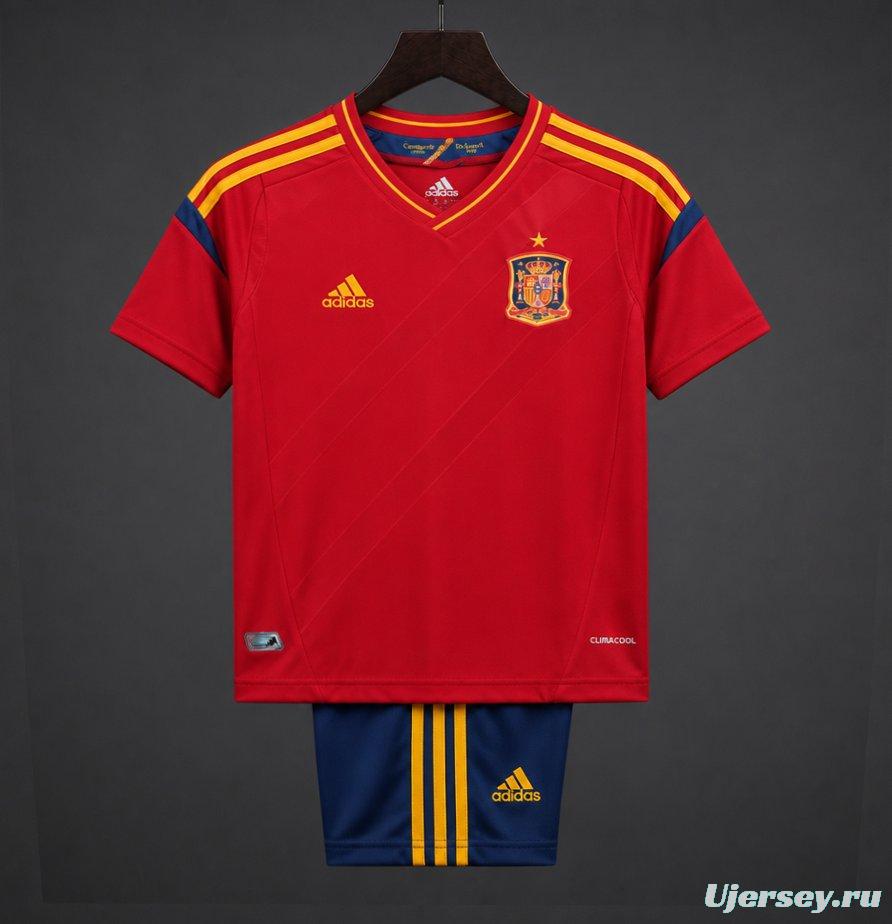 Retro Kids 2012 Spain Home Jersey