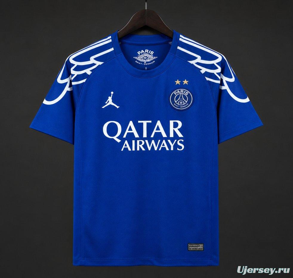 2 Stars 24/25 PSG Forth Blue Jersey