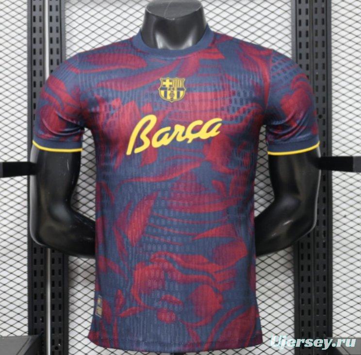 Player Version 26/27 FC Barcelona Navy Blue & Red  Special Edition Jersey