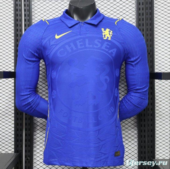 Player Version 26/27 Chelsea Home Polo Collar Long Sleeve Jersey