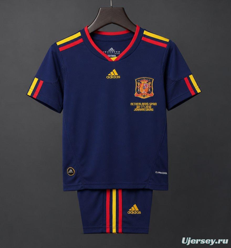 Retro Kids 2010 Spain Away Jersey