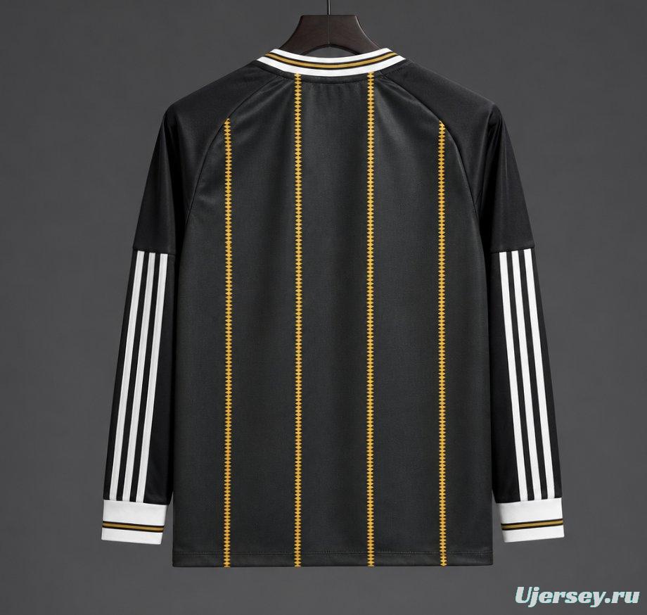 2026 Germany Away Black/Gold Long Sleeve Jersey