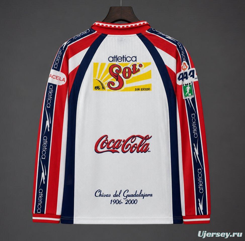Retro 99/00 Chivas Guadalajara  Away Long Sleeve Jersey