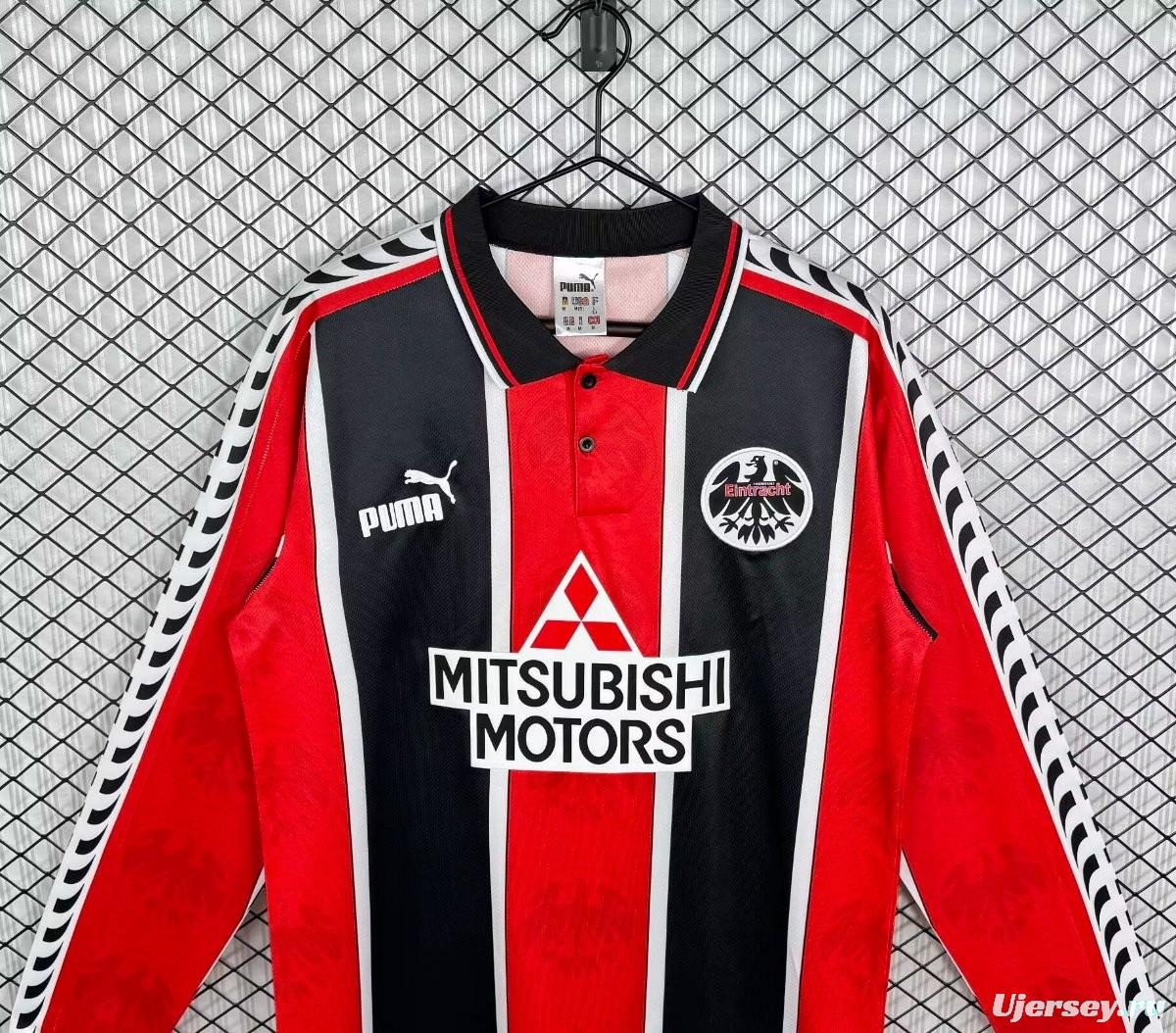 Retro 95/96 Eintracht Frankfurt Home Long Sleeve Jersey