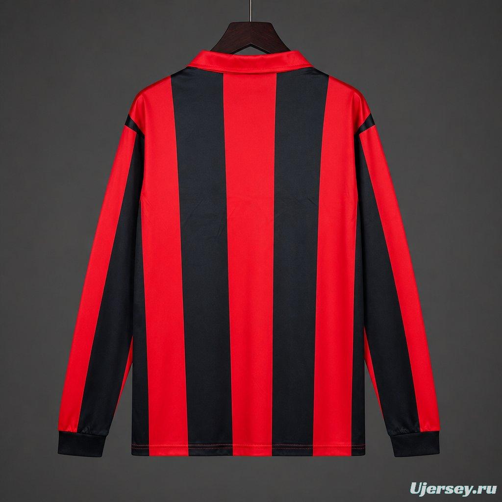 Retro 88/89 Eintracht Frankfurt Home Long Sleeve Jersey