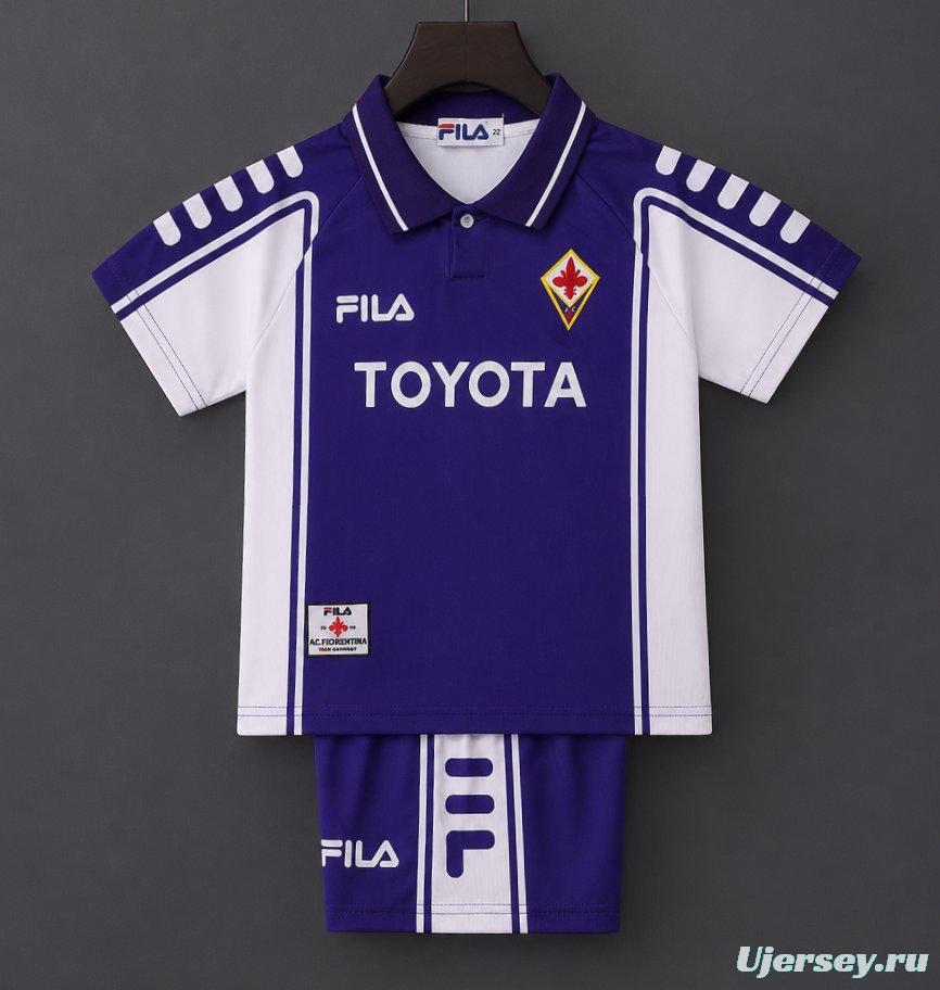 Retro Kids 99/00 Fiorentina Home Jersey