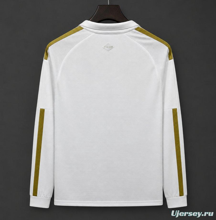26/27 Sport Club Internacional White with Gold Stripes Long Sleeve Training Jersey