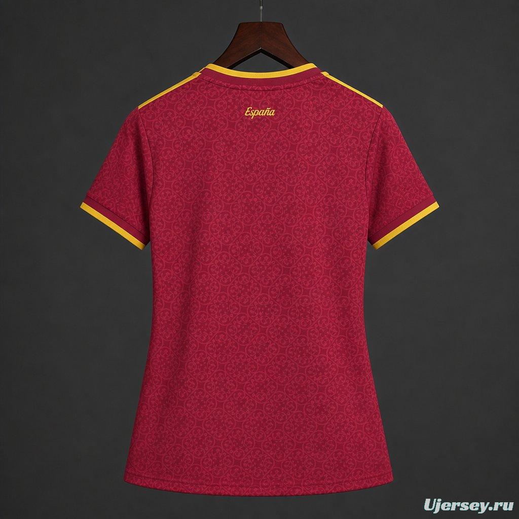 2026 Womens Spain Away Red Special Edition Jersey
