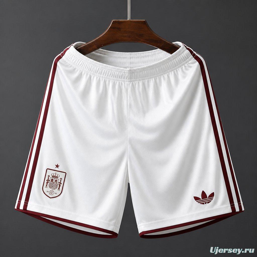 2026 Spain Away White  Shorts