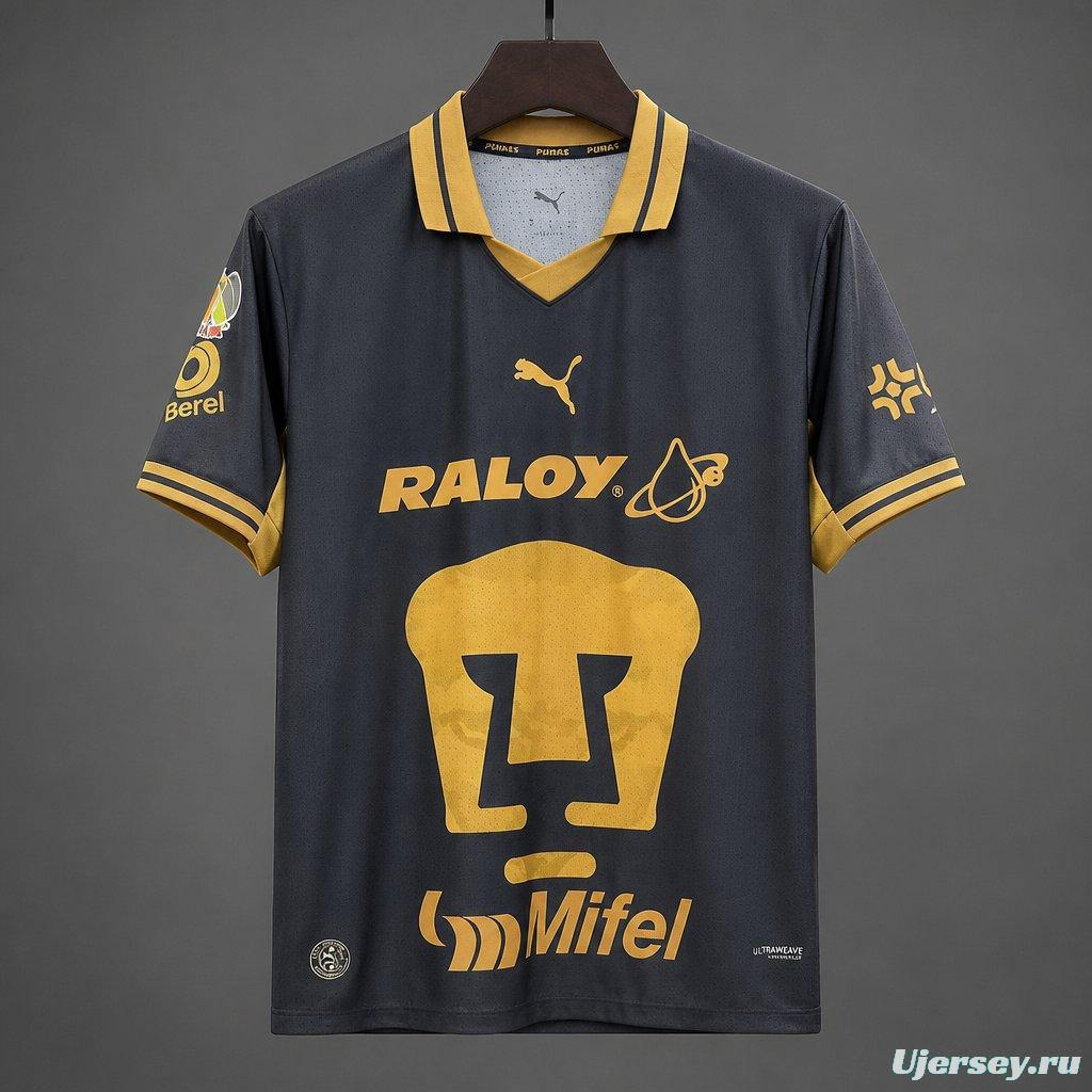 26/27 Pumas UNAM Away Black Jersey