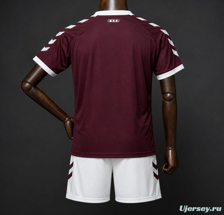 26/27 Kids Heart of Midlothian Maroon Home Jersey