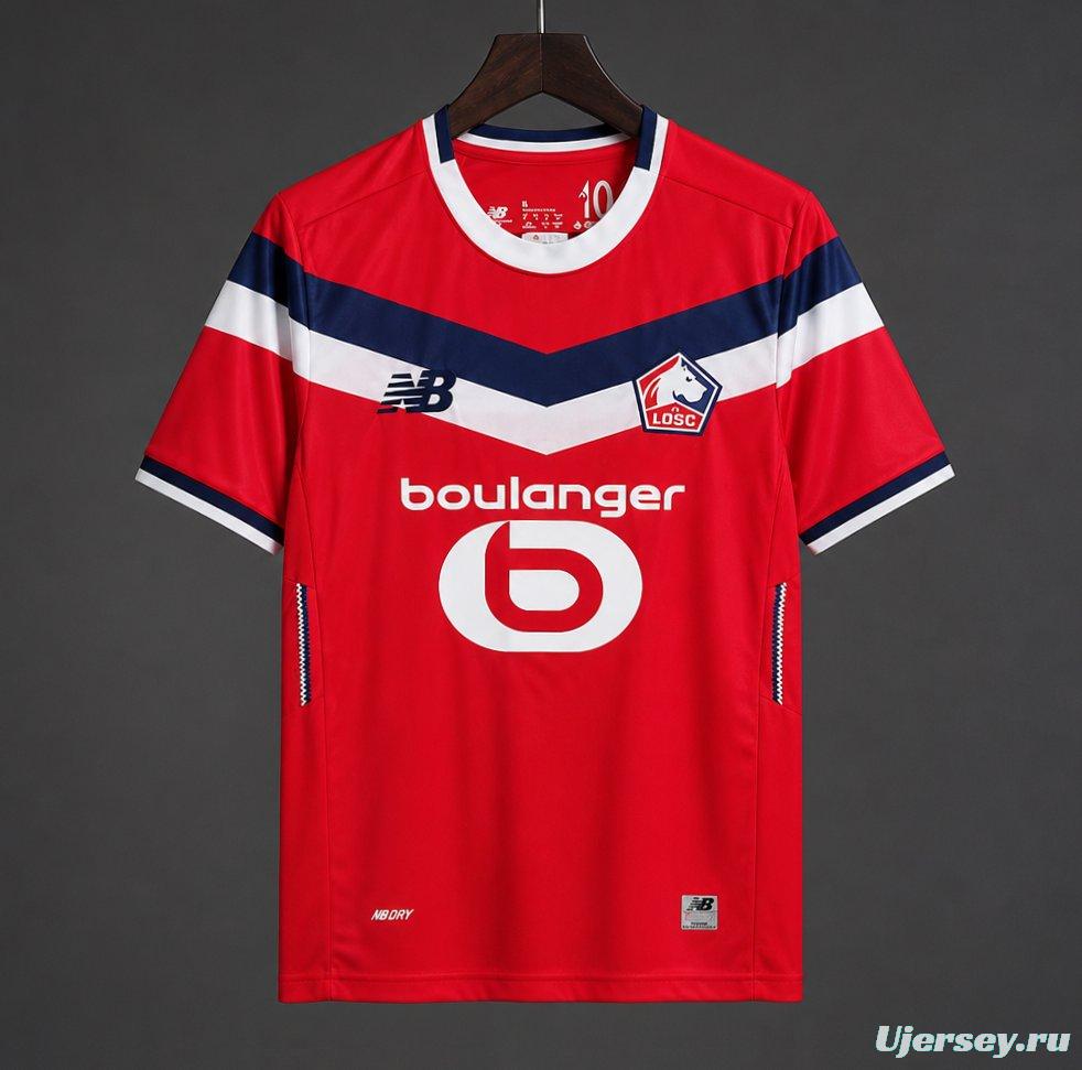 26/27 Lille OSC Home Red Jersey