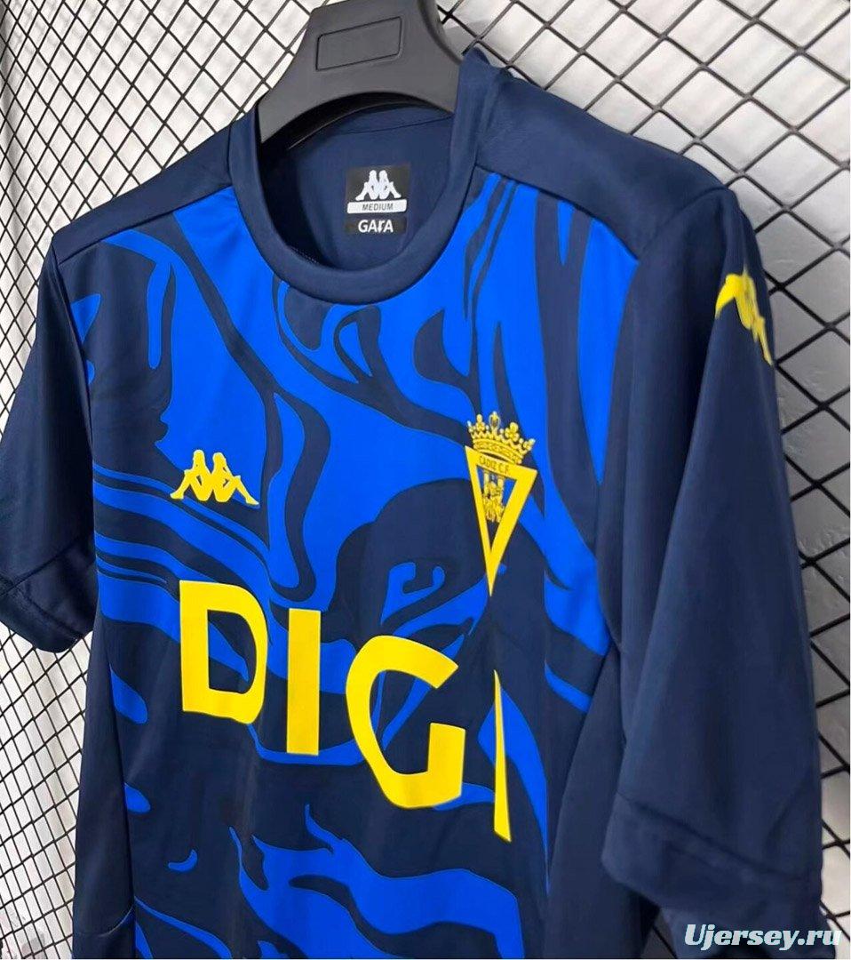 26/27 Cádiz CF Navy Blue Marble Pattern Pre-Match Jersey