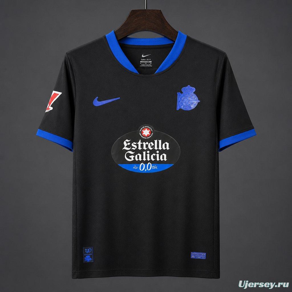 26/27 Deportivo La Coruna Away Black Jersey