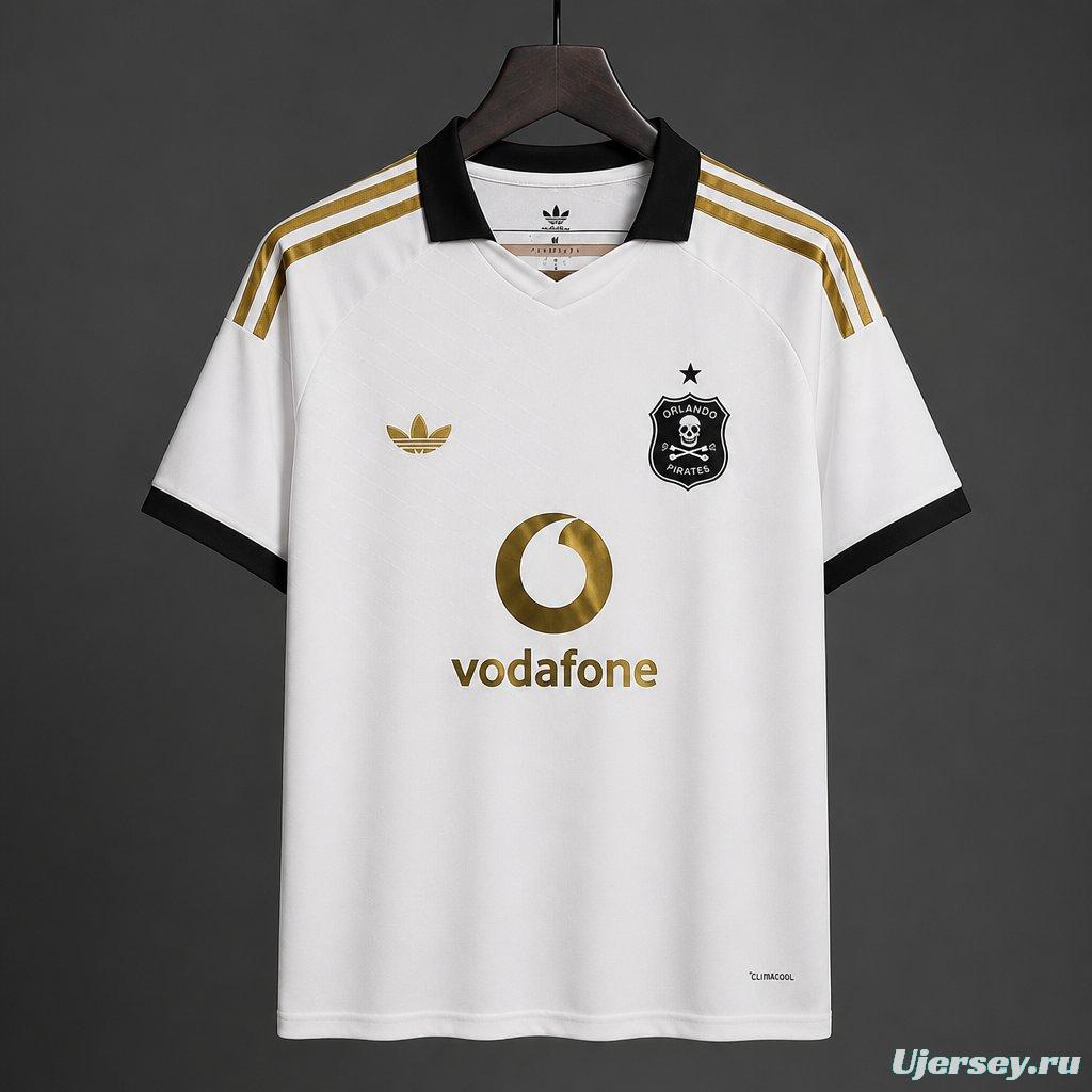 26/27 Orlando Pirates Away White Jersey