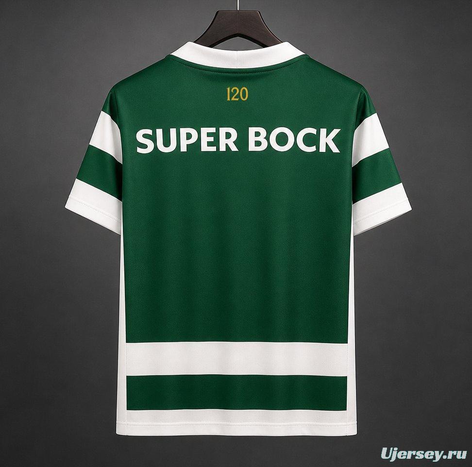 26/27 Sporting Lisbon  Home White/Green  Jersey