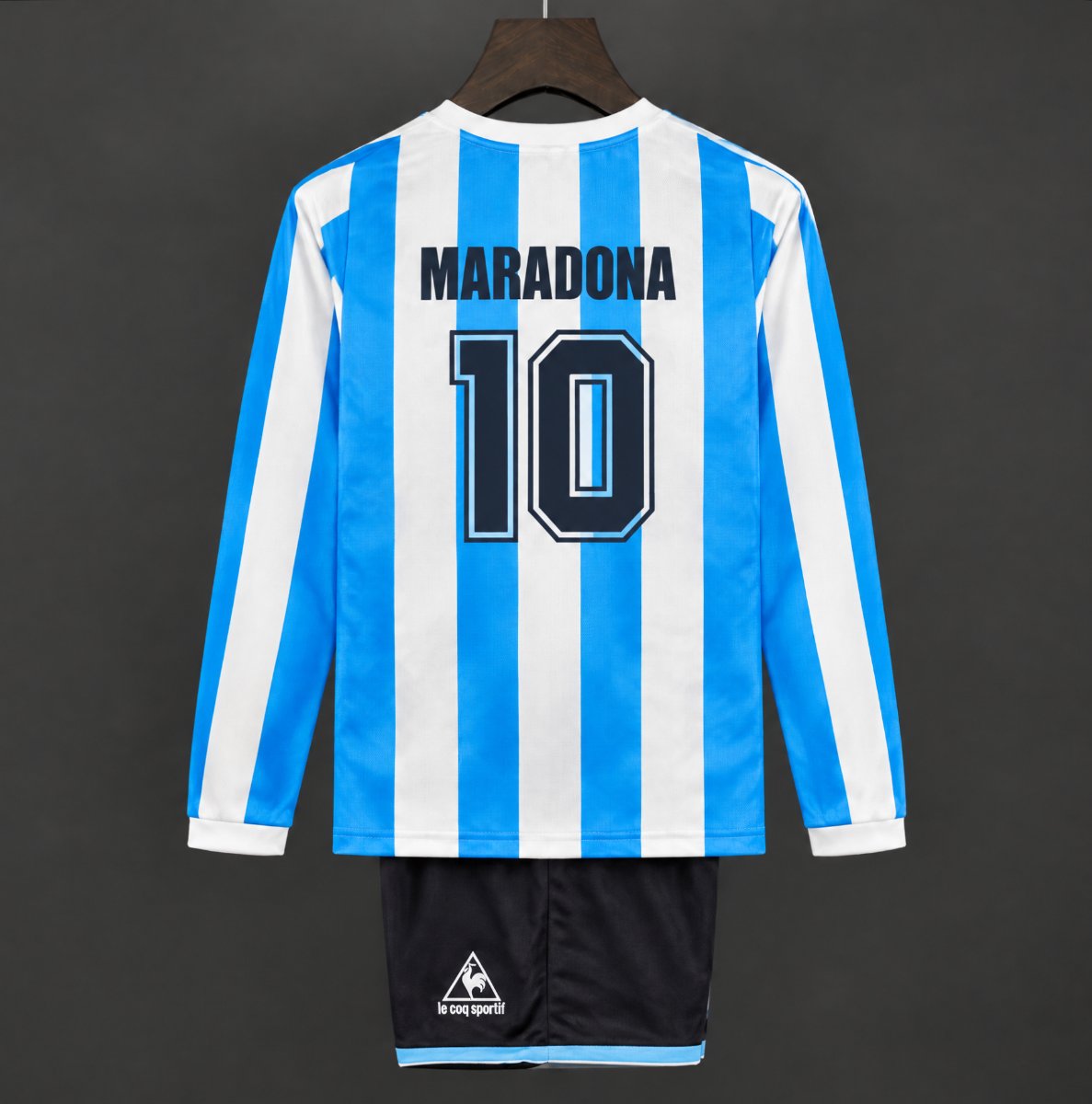 Retro 1998 Kids Argentina Home Long Sleeve Jersey