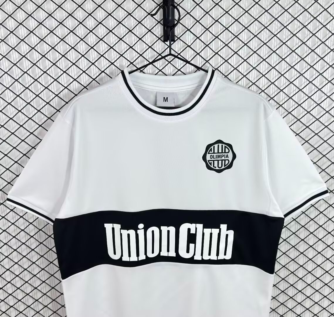 Retro 84/85 Club Olimpia Home White Jersey