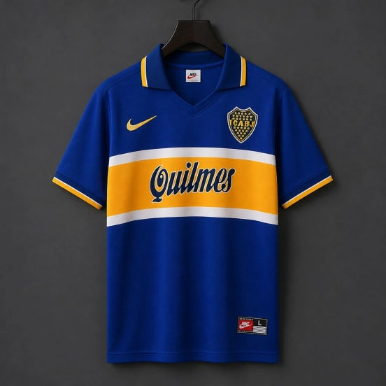 Retro 96/97 Boca Juniors Home Soccer Jersey