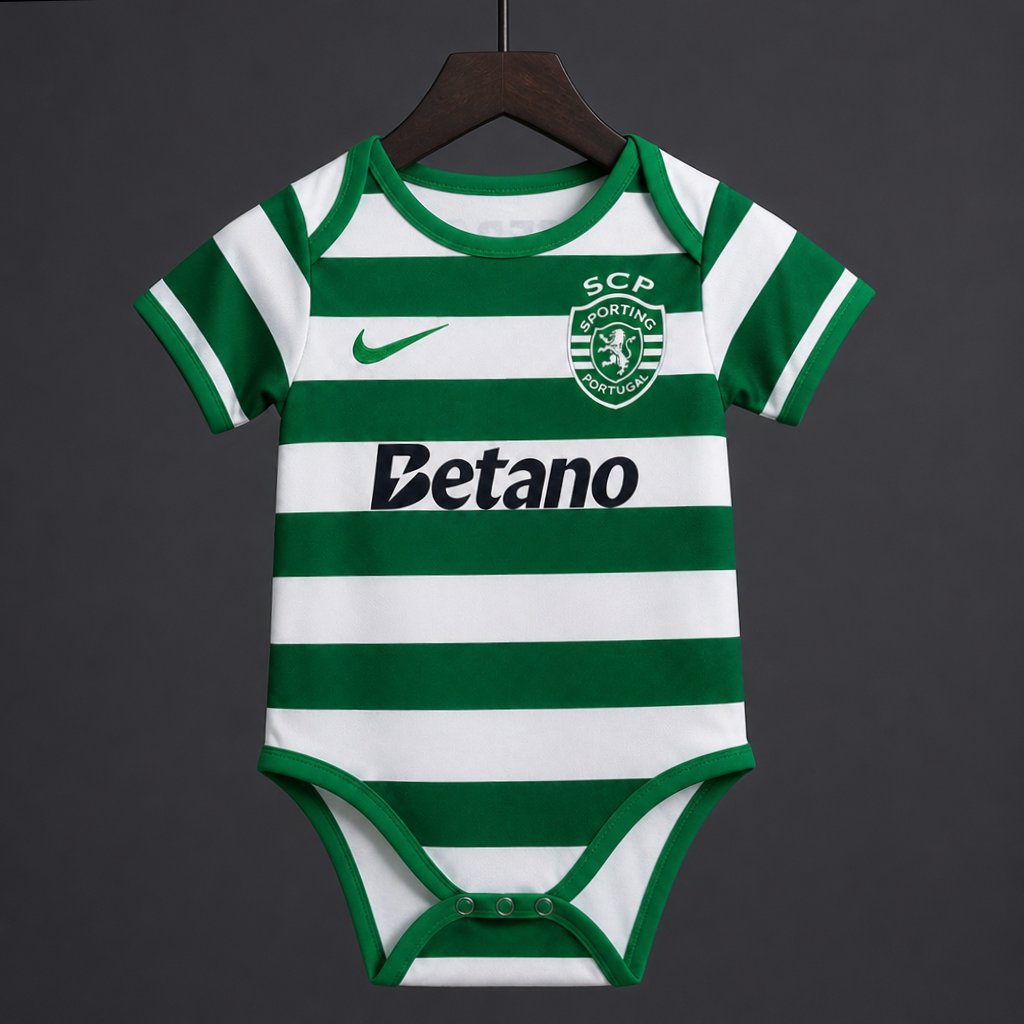26/27 Sporting CP Lisbon Home Baby Romper Jersey