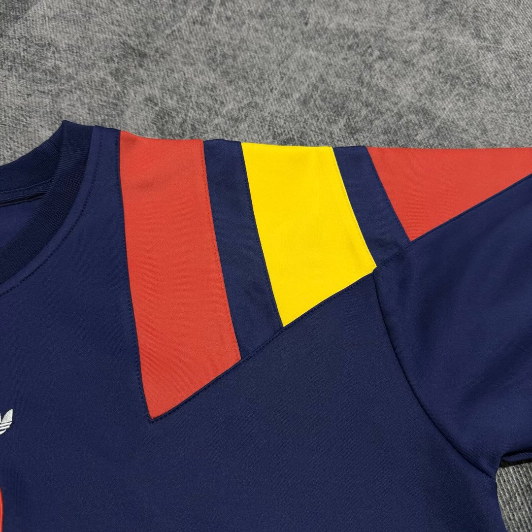 2026 Spain EQT Navy Blue Long Sleeve Sweatshirt