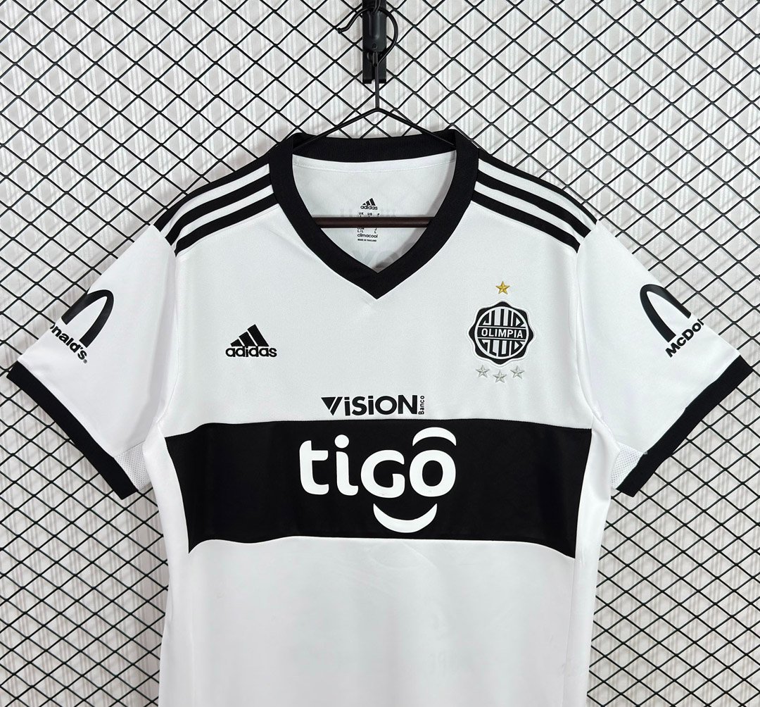 2017 Club Olimpia Centenary Home White Jersey