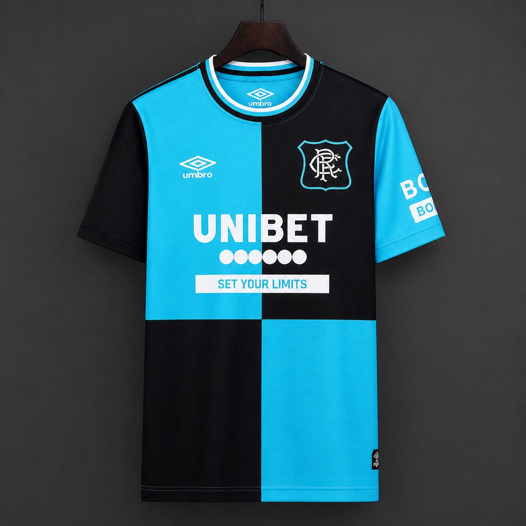 26/27 Rangers Fourth Blue Black Jersey